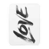 LOVE Zen Brush Valentijn Calligraphy Lettering Magneet (Verticaal)