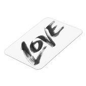 LOVE Zen Brush Valentijn Calligraphy Lettering Magneet (Linkerzijde)
