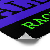 Love ziet alle kleuren poster (Hoek)