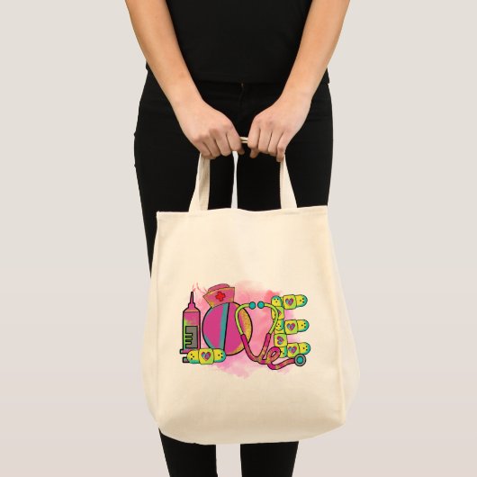 LOVE Zuster Tote Bag (Voorkant (product))