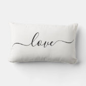 LOVE | Zwart en wit omkeerbaar Kussen (Achterkant)