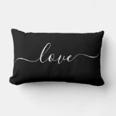 LOVE | Zwart en wit omkeerbaar Kussen (Voorkant)