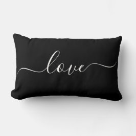 LOVE | Zwart en wit omkeerbaar Kussen