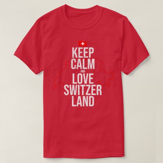 Love Zwitserland T-shirt (Design voorkant)