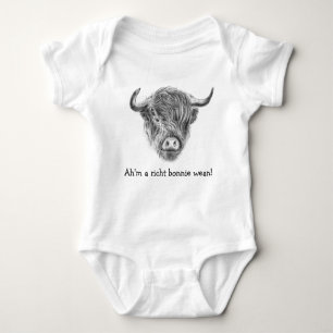 Loveable Highland Cow Romper