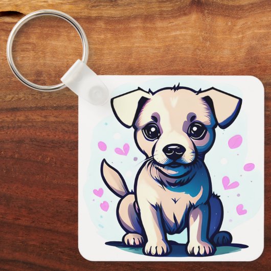 Loveable Lab Sleutelhanger (Voorkant)