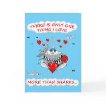 Loveable Shark Valentijnse kaart