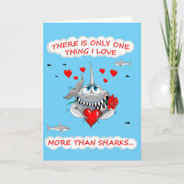 Loveable Shark Valentijnse kaart