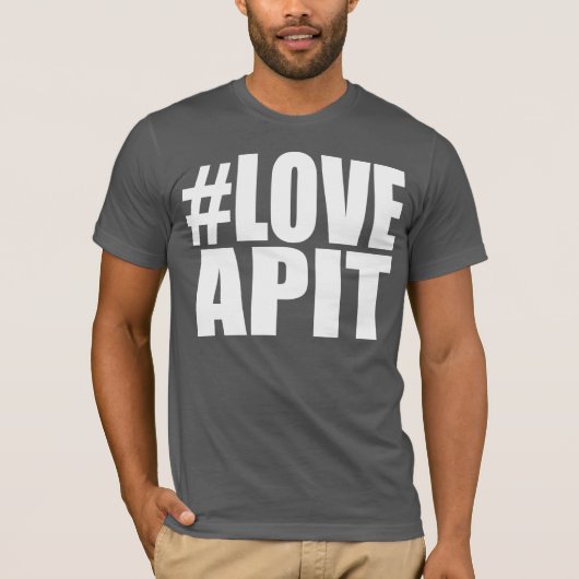 #LOVEAPIT Mannen AA T-Shirt - ANDERE KLEUREN BESCH (Voorkant)