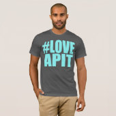 #LOVEAPIT Mannen Blue T-Shirt - ANDERE KLEUREN BES (Voorkant volledig)