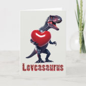 Loveasaurus Valentijnsdag Kaart (Voorkant)