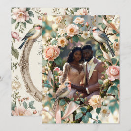 LoveBird Bloem Foto Verloving Aankondiging