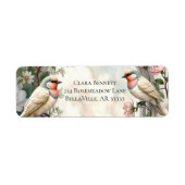 LoveBird Bloem Retouradres Label (Voorkant)