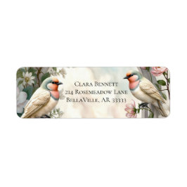 LoveBird Bloem Retouradres Label