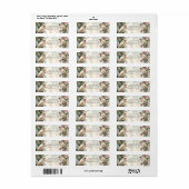 LoveBird Bloem Retouradres Label (Full Sheet)