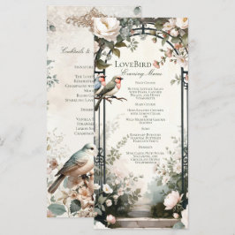 LoveBird Bloemrijke Verlovingsfeest Menu