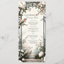 LoveBird Bloemrijke Verlovingsfeest Menu