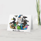 Lovebird Candy Cane Feestdagen Kaart (Achterkant)