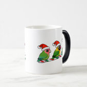 Lovebird Candy Cane Magische Mok (Voorkant rechts)