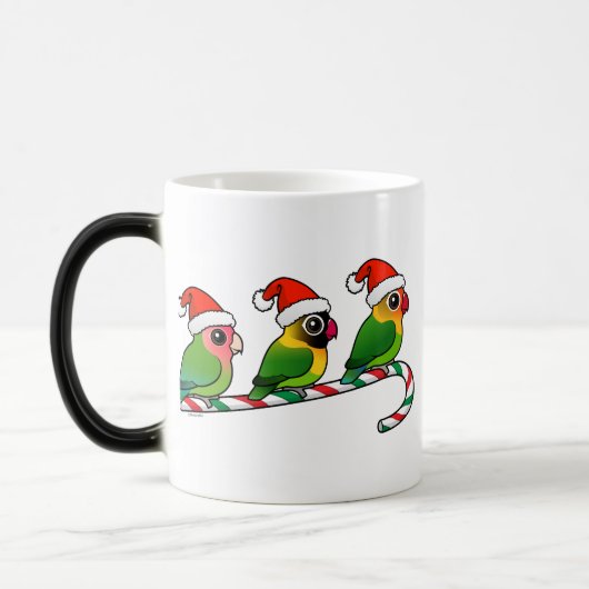 Lovebird Candy Cane Magische Mok (Links)
