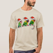 Lovebird Candy Cane T-shirt (Voorkant)