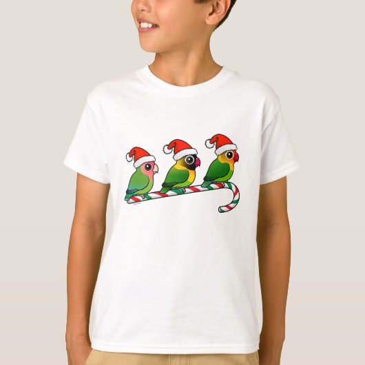 Lovebird Candy Cane T-shirt (Voorkant)