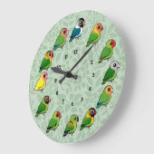 Lovebird Clock Grote Klok (Hoek)