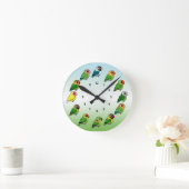 Lovebird Clock Ronde Klok (Huis)