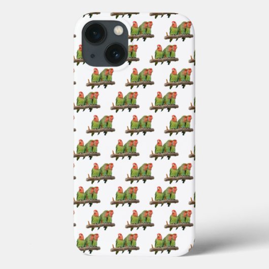 Lovebird Frenzy iPad Hoes (Wit) (Achterkant)