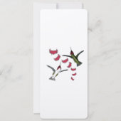  Lovebird Hummingbird Wedding Kaart (Achterkant)