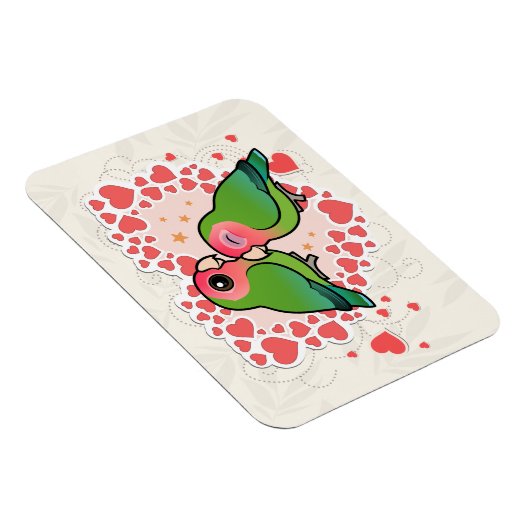 Lovebird Love Heart Magneet (Rechterzijde)