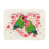 Lovebird Love Heart Magneet (Horizontaal)