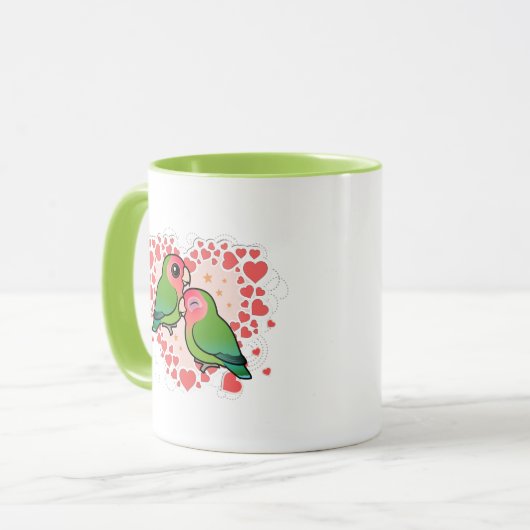 Lovebird Love Heart Mok (Voorkant links)