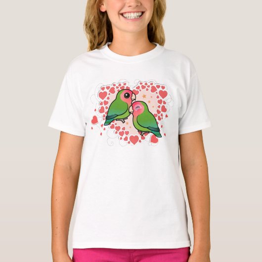 Lovebird Love Heart T-shirt (Voorkant)