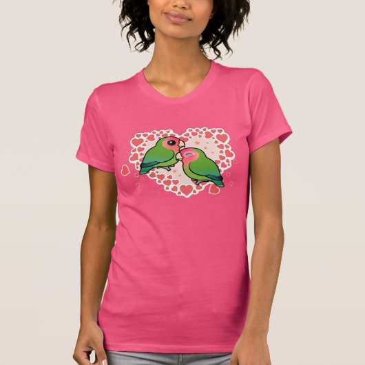 Lovebird Love Heart T-shirt (Voorkant)