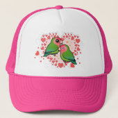 Lovebird Love Heart Trucker Pet (Voorkant)