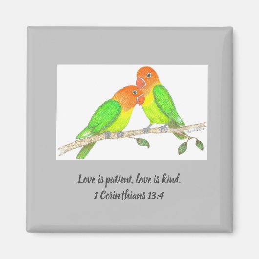 Lovebird Magnet (Voorkant)