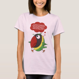 Lovebird papegaai Kijk uit voor je vinger! T-Shirt