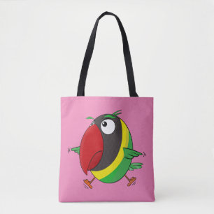 Lovebird papegaai tote bag