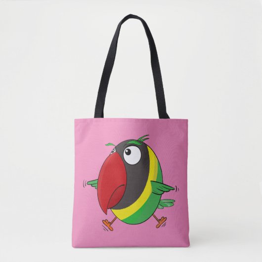 Lovebird papegaai tote bag (Voorkant)