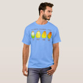 Lovebird Ripeness Chart T-shirt (Voorkant volledig)