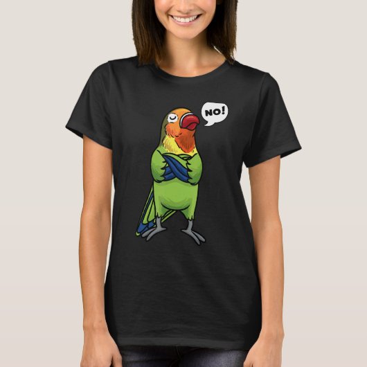 Lovebird Stubborn Nee T-shirt (Voorkant)