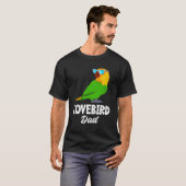 Lovebird Vader Tortelduifjes Papegaai Eigenaar Lov T-shirt (Voorkant volledig)