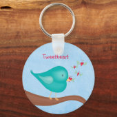 Lovebird vangt een Lovebug Sleutelhanger (Voorkant)