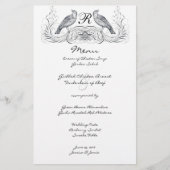 Lovebird Wedding Menu (Voorkant)