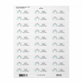 "Lovebirds" Adresetiketten Etiket (Full Sheet)