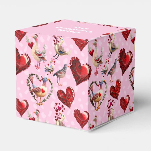 LoveBirds Bedankdoosjes (Achterkant)