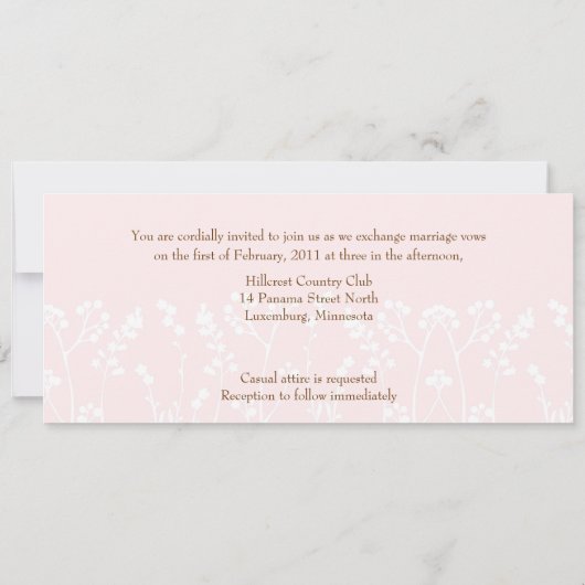 Lovebirds (Blush Pink) Kaart (Achterkant)