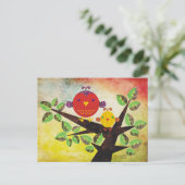 Lovebirds-Briefkaart Briefkaart (Staand voorkant)