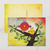 Lovebirds-Briefkaart Briefkaart (Voorkant / Achterkant)